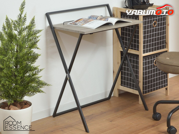 東谷 フォールディングデスク ブラック W64×D45×H79 PT-780BK 折り畳み 机 シンプル 省スペース おしゃれ メーカー直送 送料無料_画像1