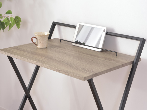 東谷 フォールディングデスク ブラック W64×D45×H79 PT-780BK 折り畳み 机 シンプル 省スペース おしゃれ メーカー直送 送料無料_画像4