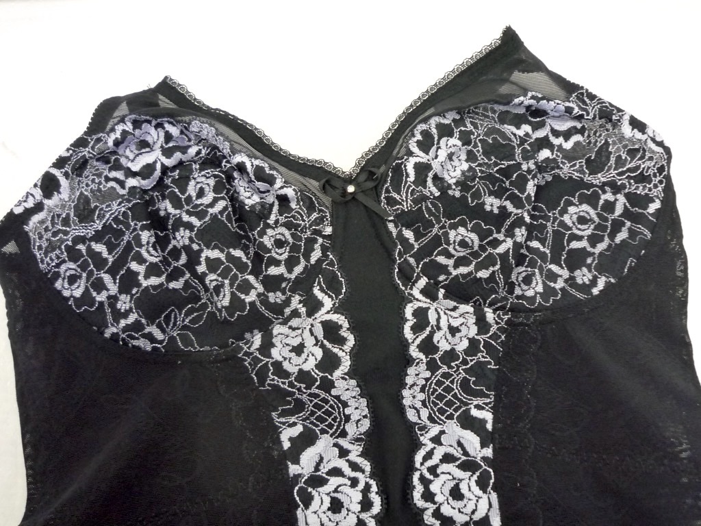 定価47300円 最高級補正下着 シャンデール シャルム ロング ボディスーツ C80 パールブラック 強補整力 パワーネット 快適着心地 新品_BW1_画像2