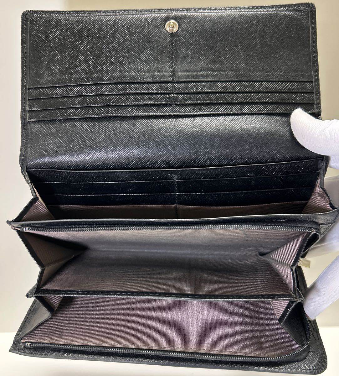 ◆ブラック 長財布&折り財布 本革 4点SET◆ BURBERRY バーバリー ハンティングワールド アニエスベー GUESS ゲス 【送料無料】0926_画像5