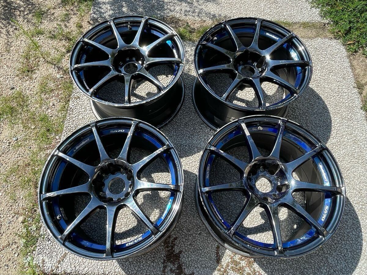 [ распроданный ] легкий WEDS SA70 17 дюймовый 4 шт. комплект 9J+10 редкий офсет PCD114.3 5 дыра 5H Silvia Skyline FD3S Lancer Evolution дрифт 