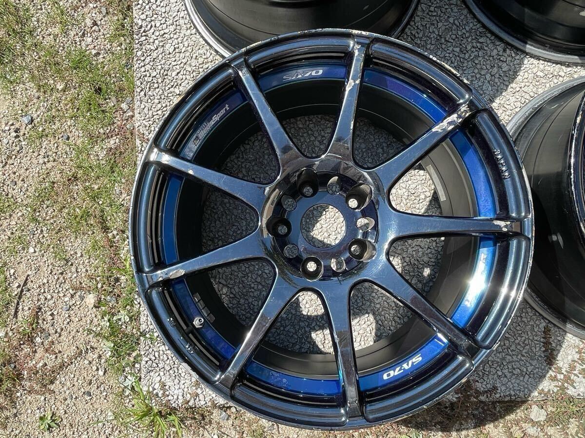 [ распроданный ] легкий WEDS SA70 17 дюймовый 4 шт. комплект 9J+10 редкий офсет PCD114.3 5 дыра 5H Silvia Skyline FD3S Lancer Evolution дрифт 