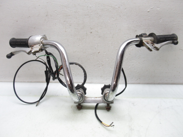 48931 ホンダ 限定 リミテッド モンキー Z50J メッキ LTD シルバー ハンドル くるくる 右 左側 集合 スイッチ ホルダー セット _画像3