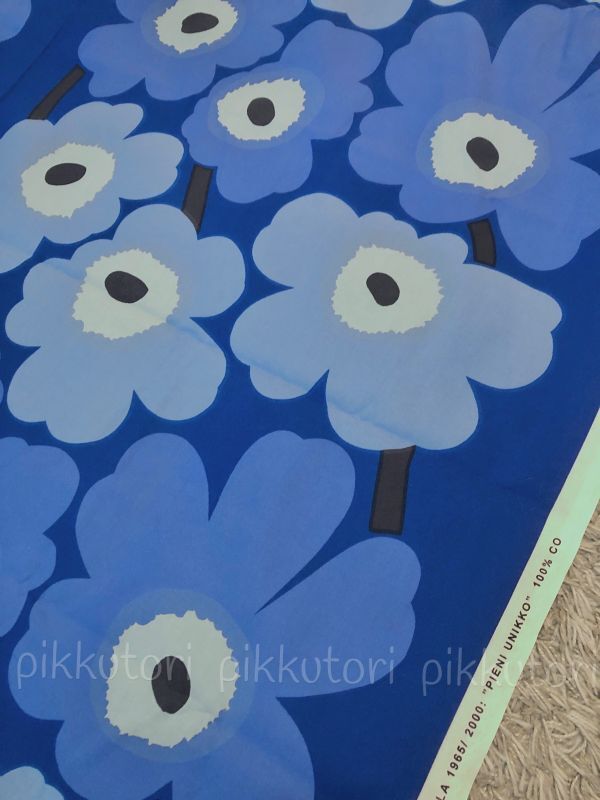 * Marimekko Marimekko ткань ткань PIENI UNIKKOpieni морской еж ko синий 196cm *