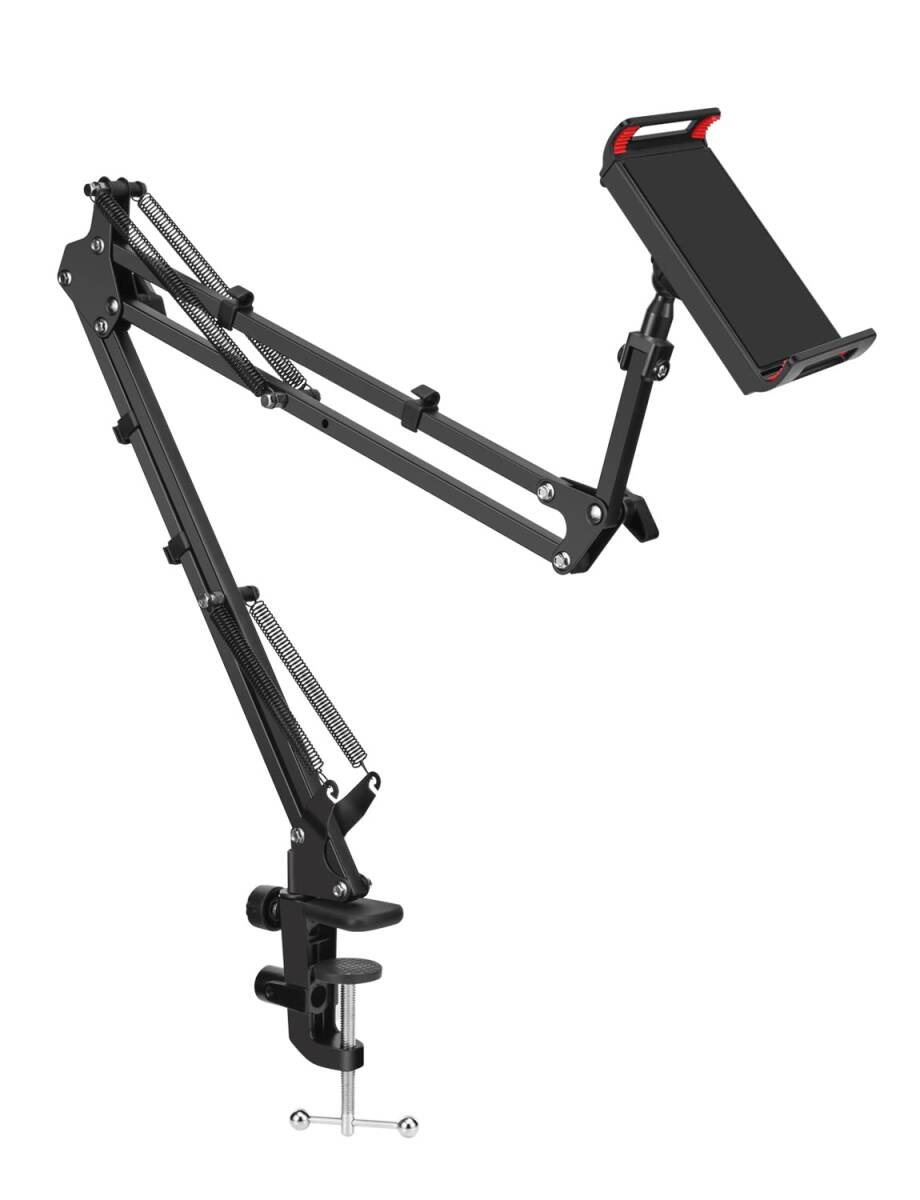 床置き 卓上 Iphone Air 折り畳み Mini Pro アイパッド Ipad 4〜10.5インチ ベッドスタンド 寝ながら_画像9