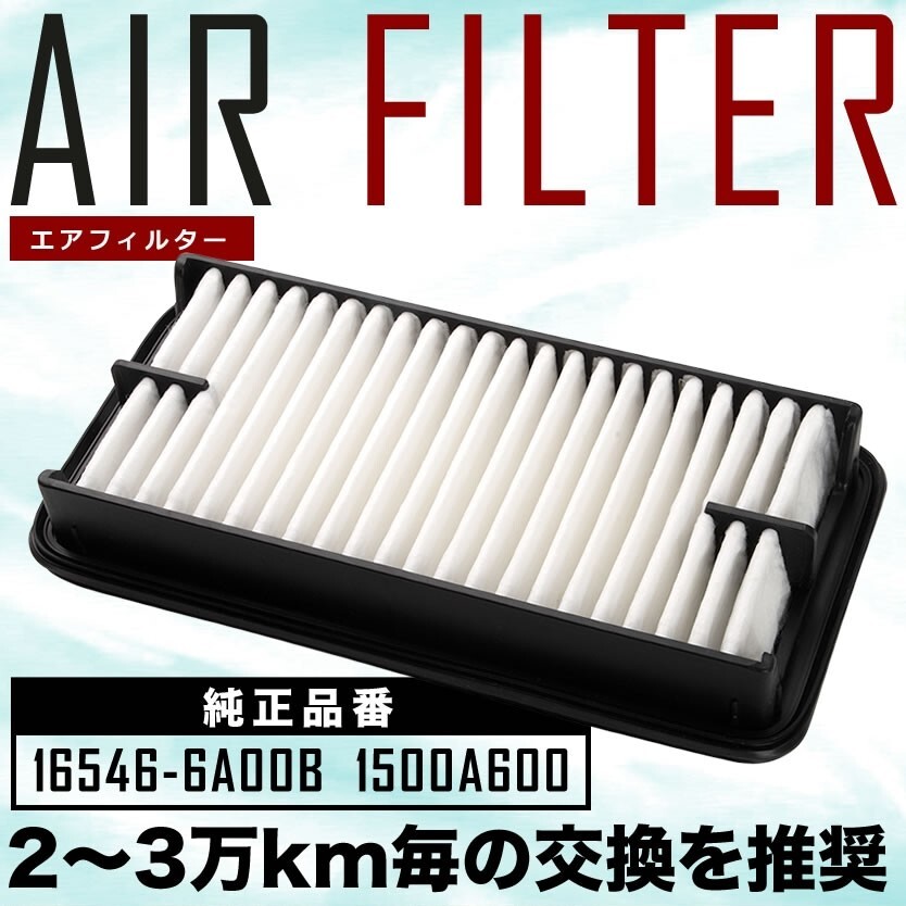 【互換品】 B11W ekワゴン エアフィルター エアクリーナー H25.6-H31.3 ターボ車含む AIRF34_画像1