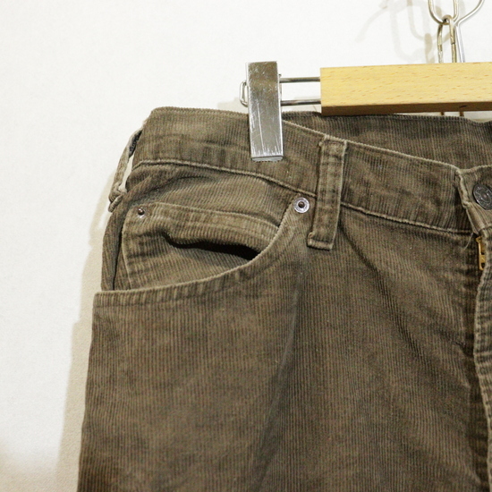 P238 80sビンテージ リーバイス Levis 517 コーデュロイパンツ■1980年代制 表記36インチ ブラウン 42TALON 無地 アメカジ 古著 激安 希少