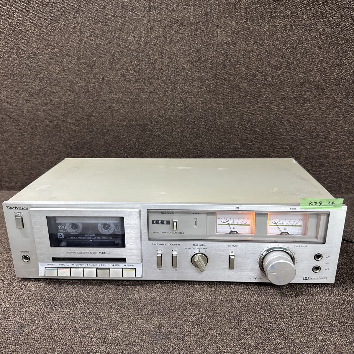KD9-44 激安 カセットデッキ Technics STEREO CASSETTE DECK M13MK2 簡易動作確認済み 中古現状品