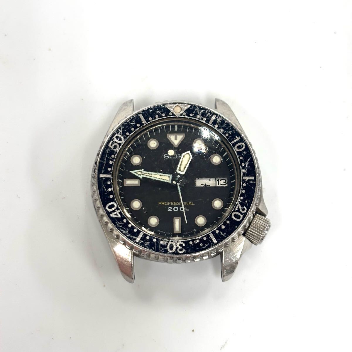 T847 時計 腕時計 フェイスのみ SEIKO セイコー PROFESSIONAL 200m 7C43-6010 中古 ジャンク品 訳あり