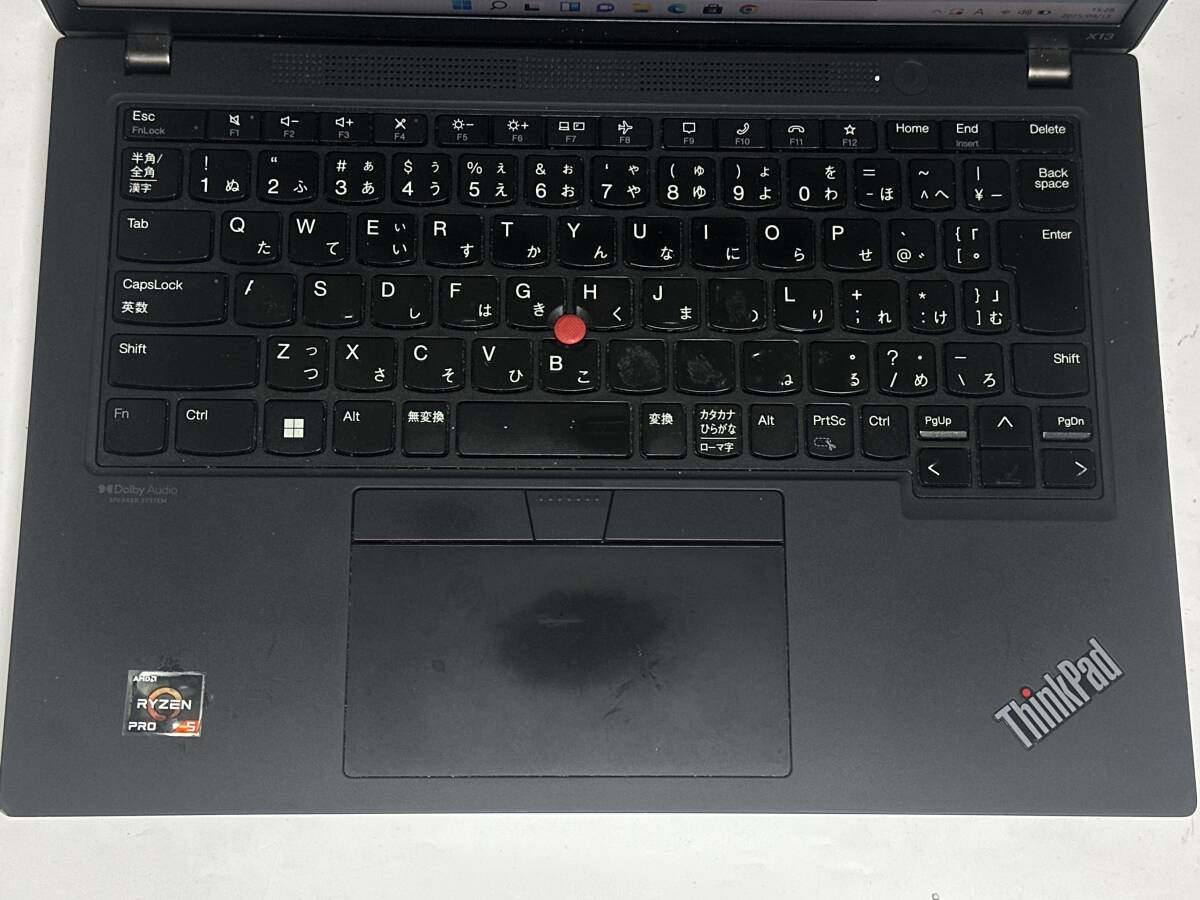 【バッテリー良好?】Lenovo ThinkPad X13 Gen2 [Ryzen 5 PRO 5650U 2.3GHz/RAM:8GB/SSD:256GB/13.3インチ]Windows 11 Office 動(dòng)作品