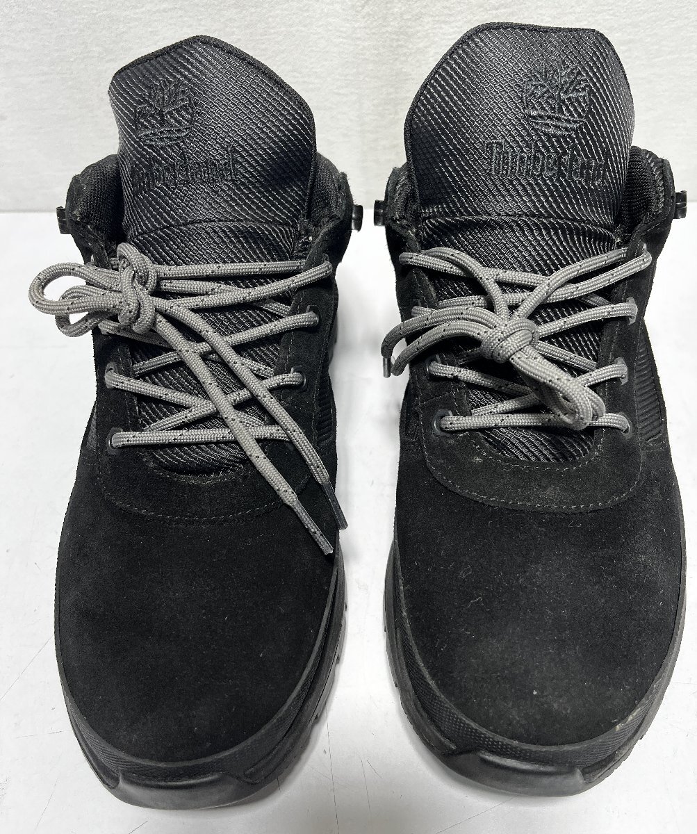▽TIMBERLAND 27.5cm ティンバーランド 9.5 A2B19 LOW BLACK SUEDE 中古▽013631
