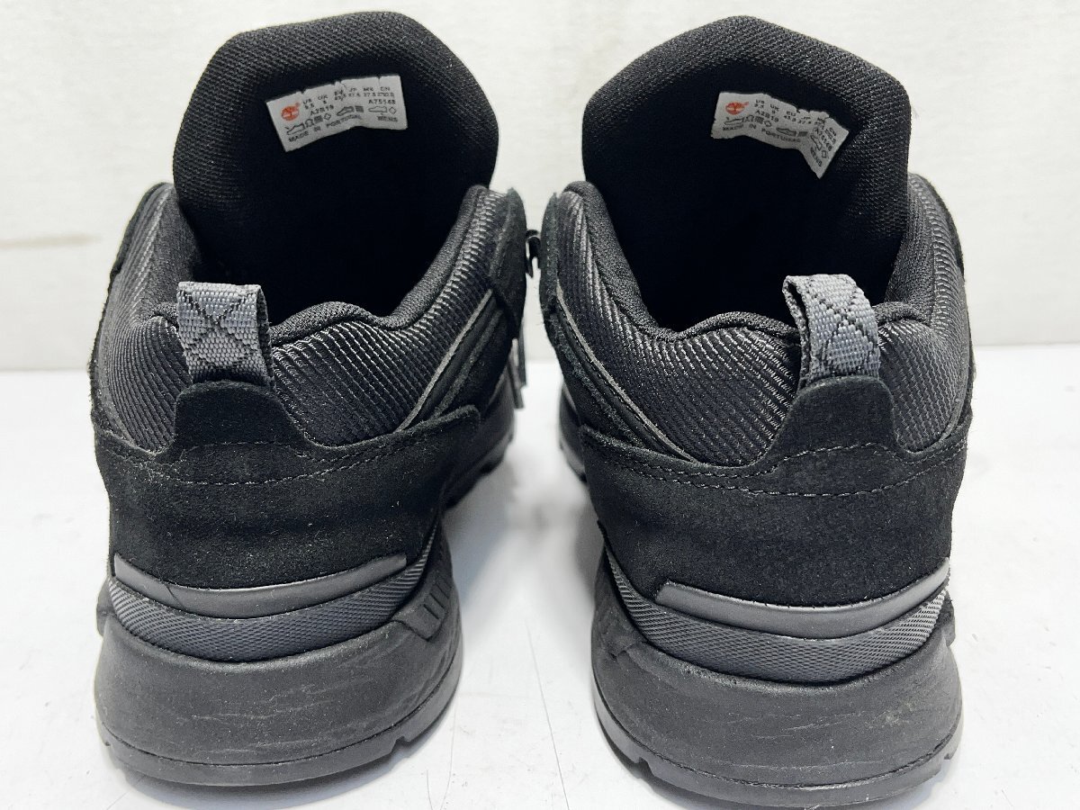 ▽TIMBERLAND 27.5cm ティンバーランド 9.5 A2B19 LOW BLACK SUEDE 中古▽013631