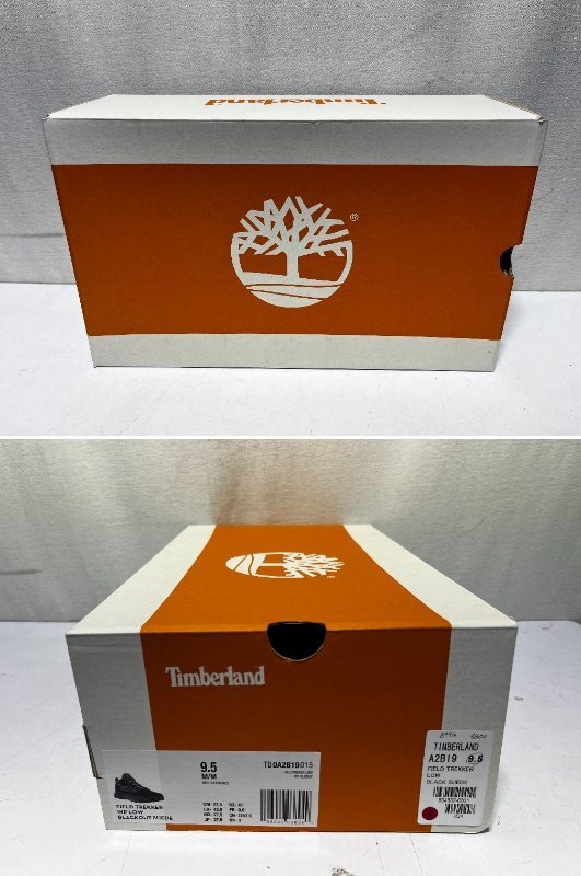 ▽TIMBERLAND 27.5cm ティンバーランド 9.5 A2B19 LOW BLACK SUEDE 中古▽013631