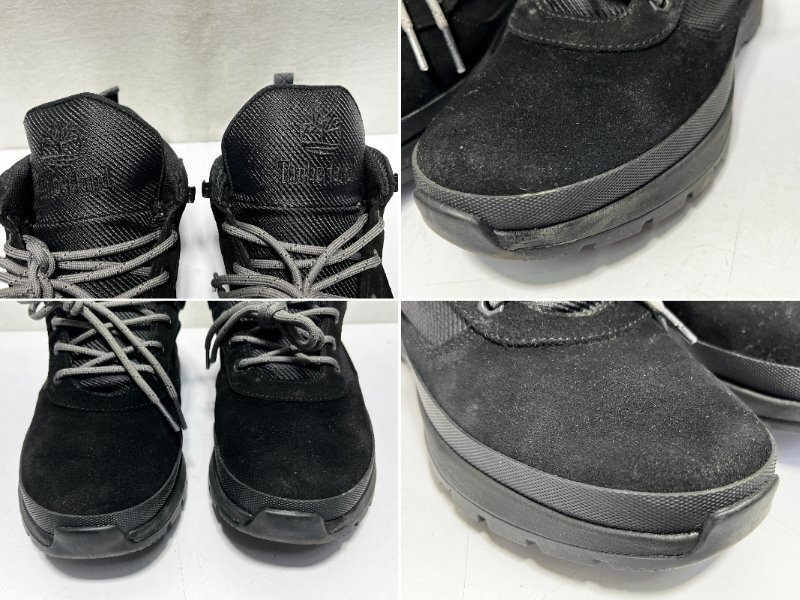 ▽TIMBERLAND 27.5cm ティンバーランド 9.5 A2B19 LOW BLACK SUEDE 中古▽013631