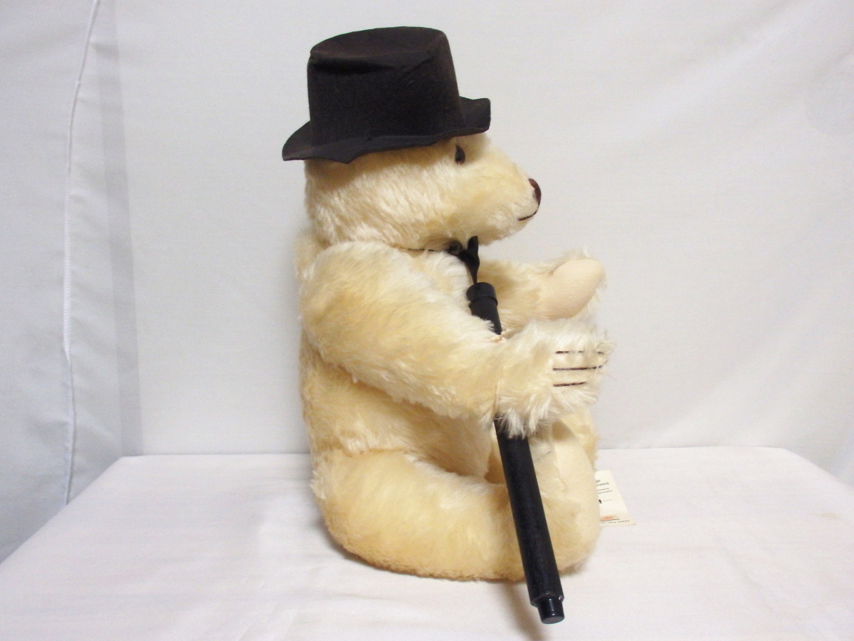 steiffシュタイフ/ 1997年166體限定「ブロードウェイ?シルクハット?ベア」/ 52㎝?完品