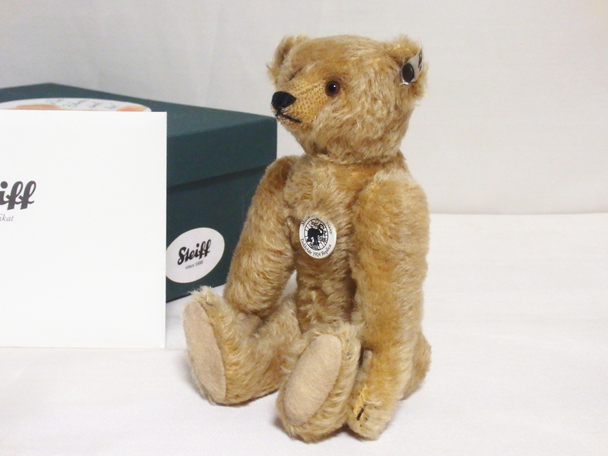 steiffシュタイフ/ 2015年924體限定「レプリカ 1924?テディベア」/ 復(fù)刻FFボタン