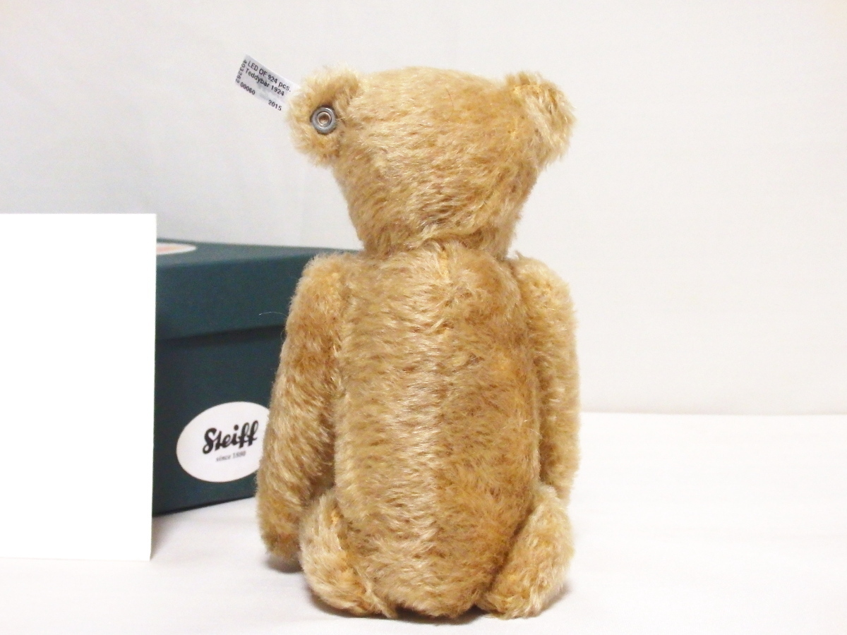 steiffシュタイフ/ 2015年924體限定「レプリカ 1924?テディベア」/ 復(fù)刻FFボタン