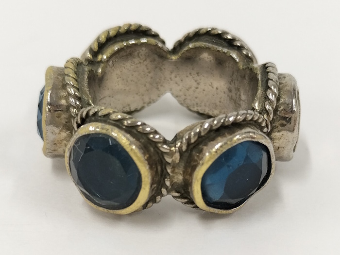 GUCCI リング インターロッキングG スワロフスキー AG25 表記サイズ 15_画像2