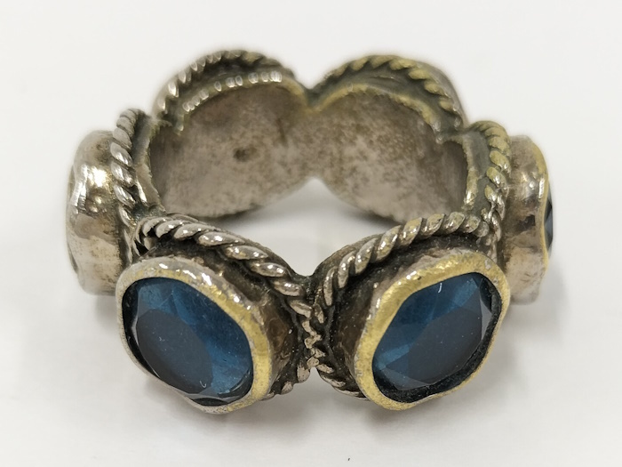 GUCCI リング インターロッキングG スワロフスキー AG25 表記サイズ 15_画像4