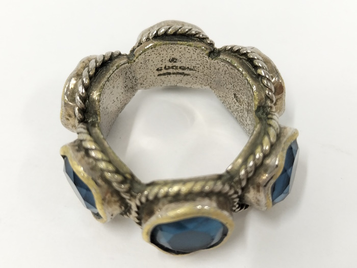 GUCCI リング インターロッキングG スワロフスキー AG25 表記サイズ 15_画像5