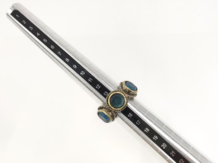 GUCCI リング インターロッキングG スワロフスキー AG25 表記サイズ 15_画像9