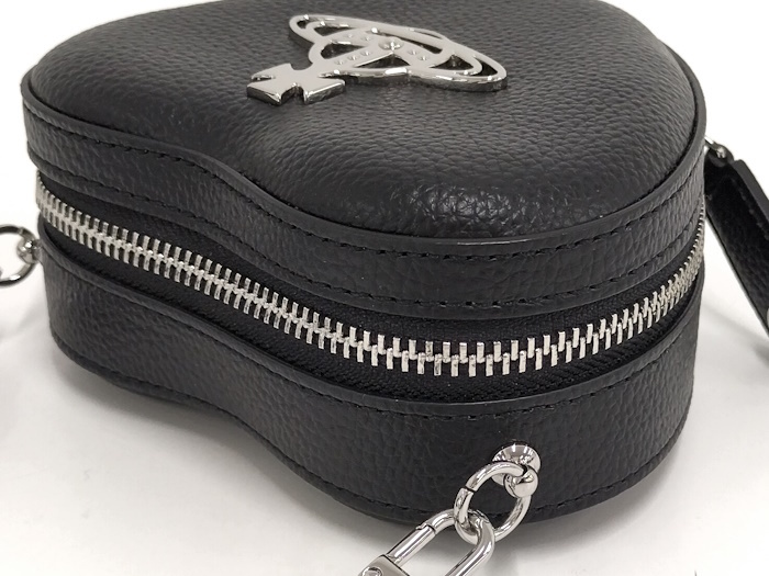 Vivienne Westwood сумка на плечо наклонный .. сумка Heart кожа черный 