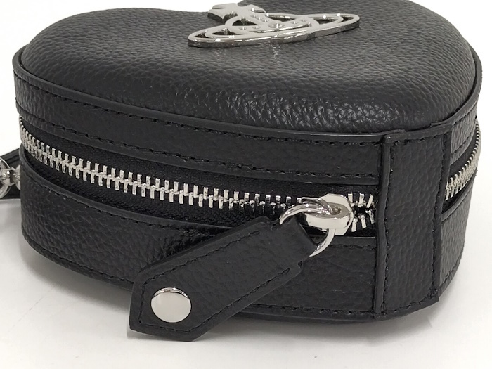 Vivienne Westwood сумка на плечо наклонный .. сумка Heart кожа черный 