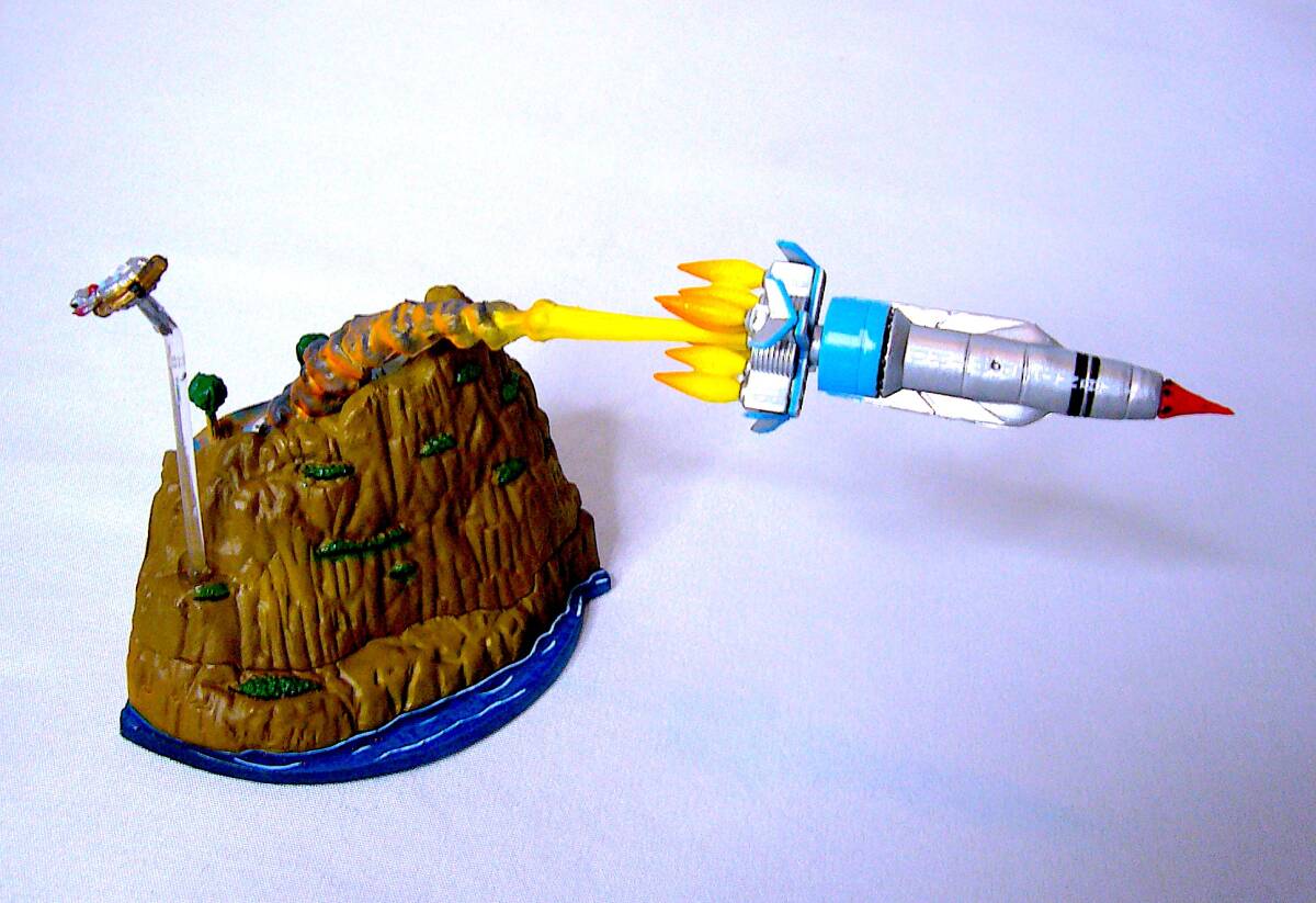 ユージン こどもの事典大百科 サンダーバード トレーシー島 大図解 復刻版パッケージ & フィギュア 彩色済み完成品 3種6個 まとめ売り 稀少_画像5