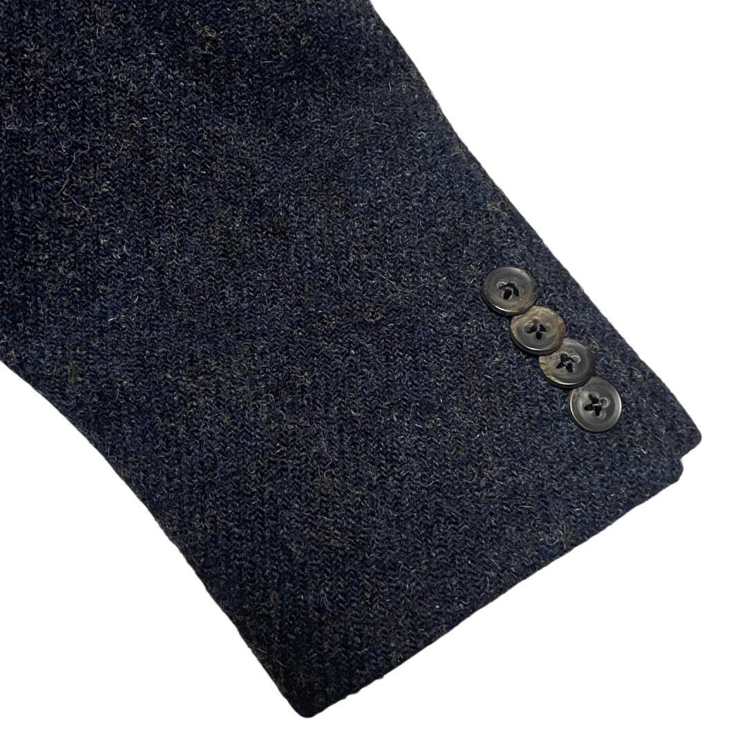 BOGLIOLI ボリオリ ツイードジャケット COAT 50 XL ネイビー 紺 アンコンジャケット テーラードジャケット_画像5