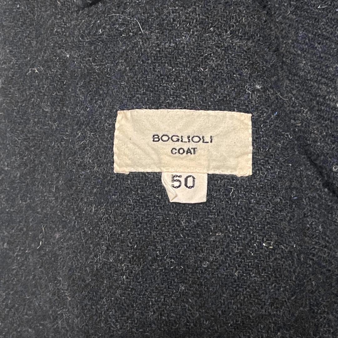 BOGLIOLI ボリオリ ツイードジャケット COAT 50 XL ネイビー 紺 アンコンジャケット テーラードジャケット_画像6
