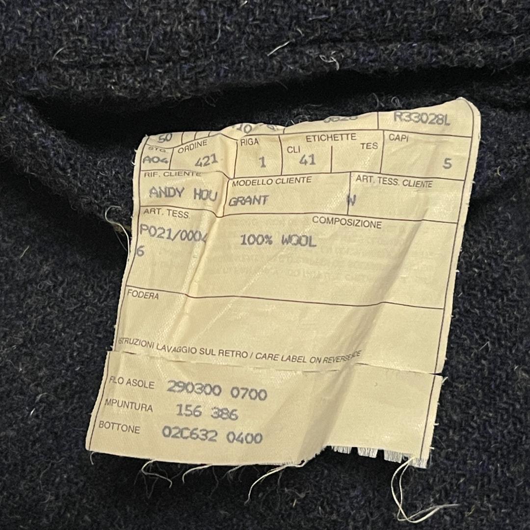 BOGLIOLI ボリオリ ツイードジャケット COAT 50 XL ネイビー 紺 アンコンジャケット テーラードジャケット_画像7