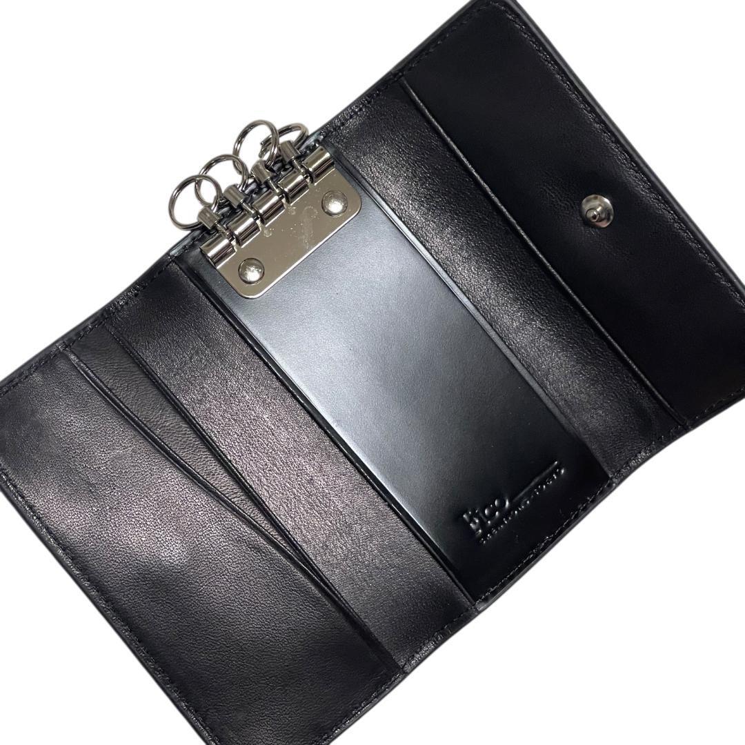 【新品◆革のダイヤモンド】GANZO FICO ガンゾ フィーコ コードバン キーケース 黒 ブラック 馬革 ホースレザー_画像4