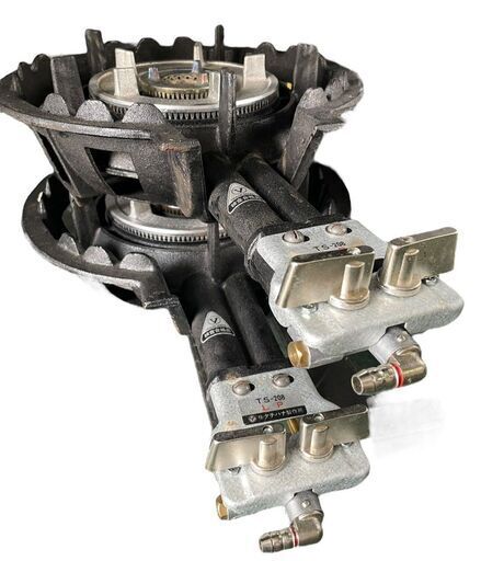 ☆プロパンガス用 ハイカロリーコンロ 下枠付き タチバナ TS-208 コンロ 業(yè)務(wù)用 廚房機(jī)器 ガス機(jī)器 鋳物コンロ☆
