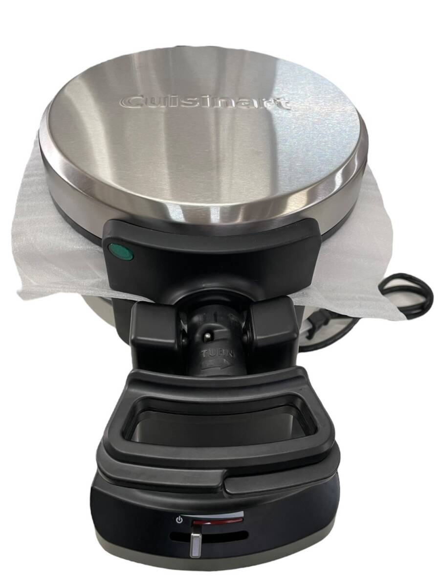 ☆新品☆Cuisinart クイジナート フリップ式 ダブルワッフルメーカー 両面 2枚焼 WAF-F40 ワッフルメーカー 家庭用 溫度調(diào)整可