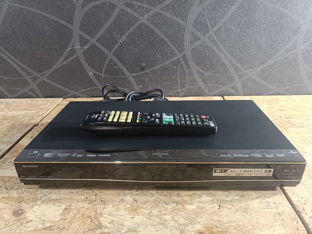 (UI107)訳アリ SHARP ブルーレイディスクレコーダー BD-T1500 2014 年製 シャープ ブルーレイレコーダー BDレコーダー 現状品