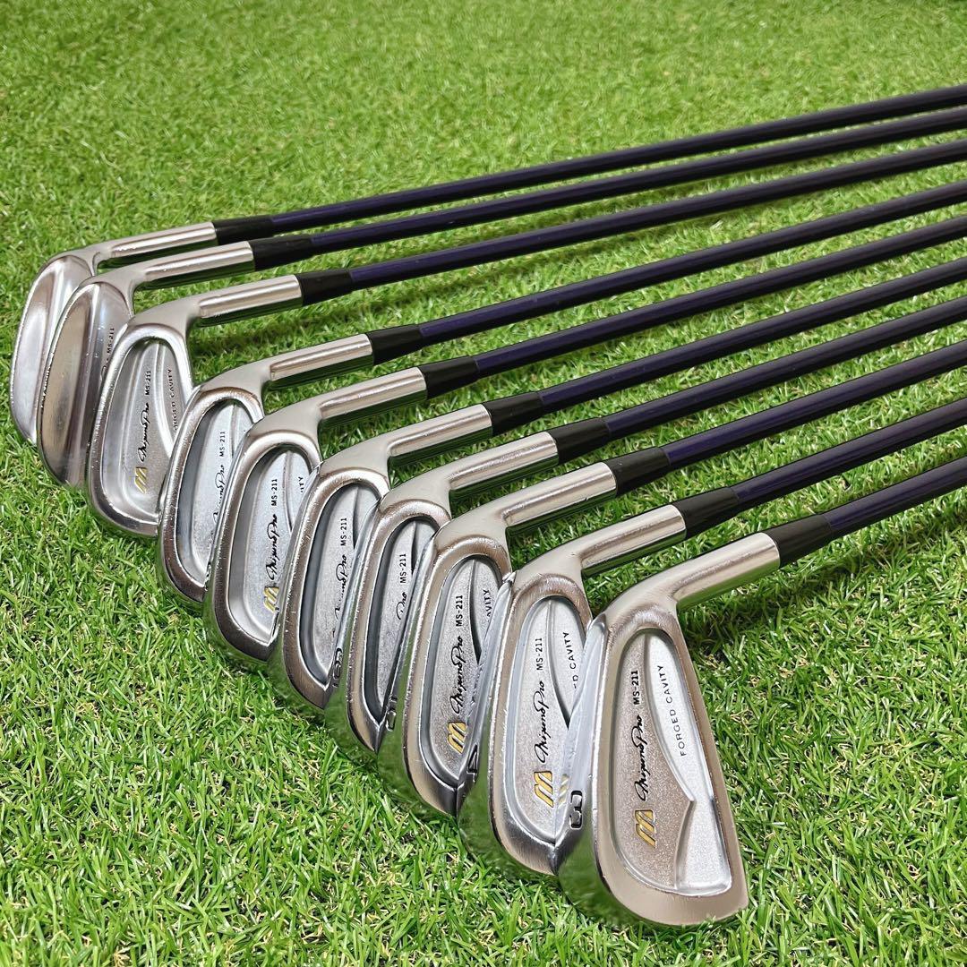 美品 名器 MizunoPro ミズノプロ MS-211 メンズゴルフクラブ アイアン 3〜9PSF 豪華10本セット フレックスSR 右利き ヴィンテージ_画像5
