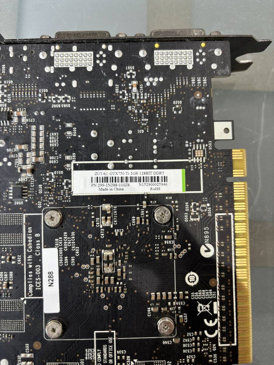 ZOTAG　geforce　GTX750Ti　2GB　動作品　ゲーム用グラボ　売り切り　1円スタート