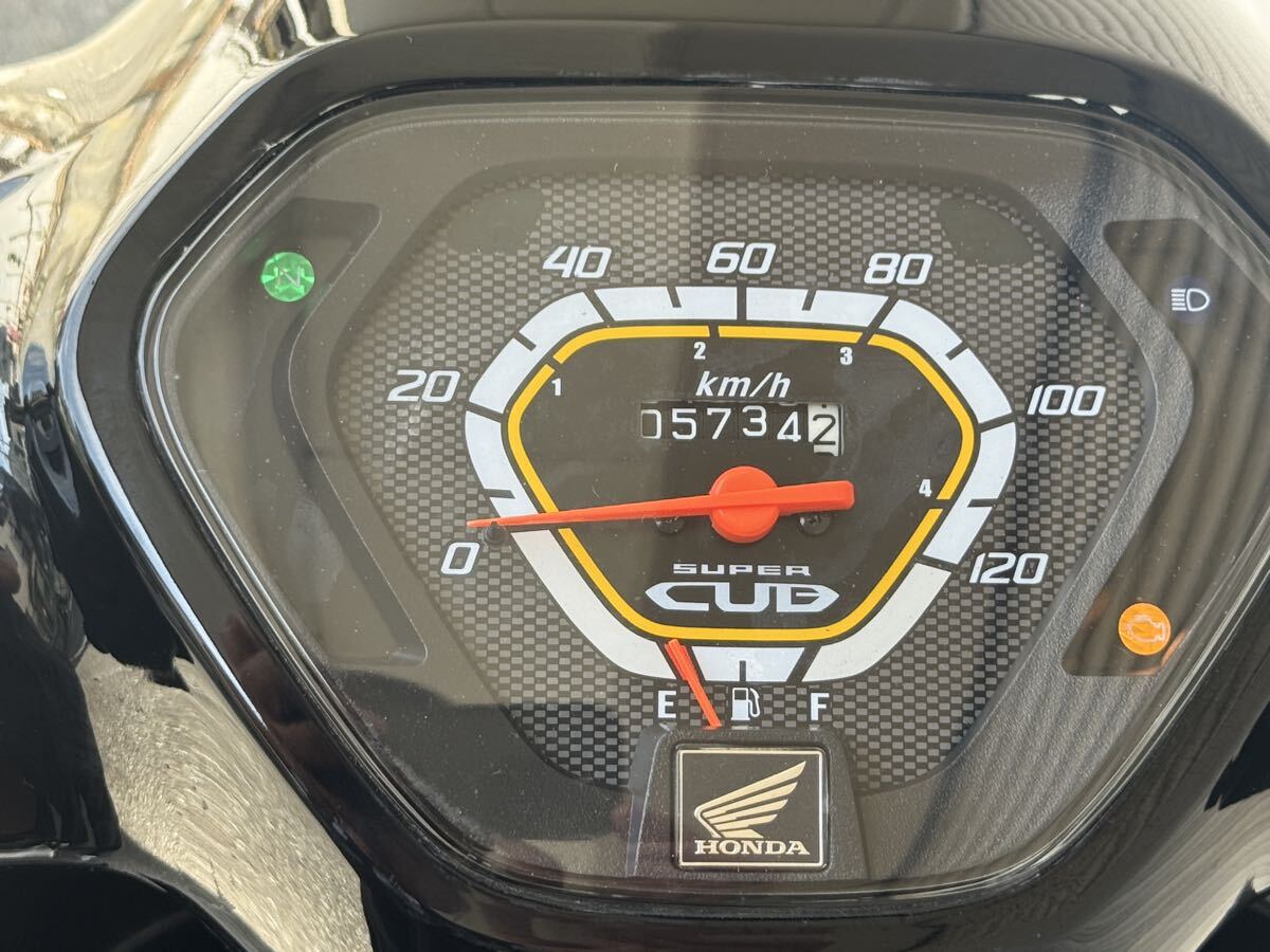 10000円より売り切り!! ホンダ スーパーカブ110 JA10 エンジン絶好調(diào) 黒色 ダブルシート キャリア追加！ ビジネスに通勤にツーリングに！