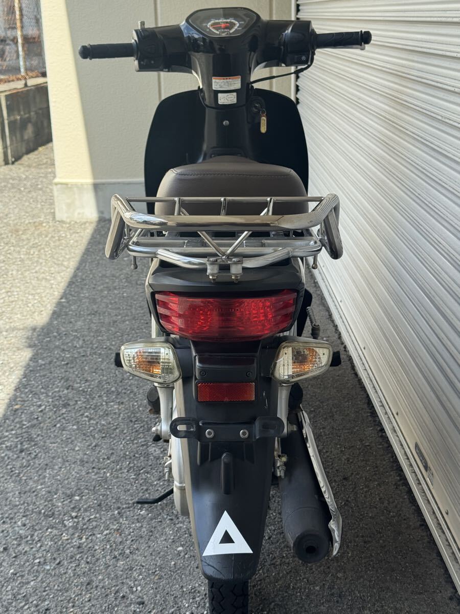 10000円より売り切り!! ホンダ スーパーカブ110 JA10 エンジン絶好調(diào) 黒色 ダブルシート キャリア追加！ ビジネスに通勤にツーリングに！