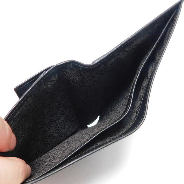 極美品 dunhill ダンヒル 二つ折り財布 コンパクト財布 レザー 濃茶 メンズ イタリア製_画像4