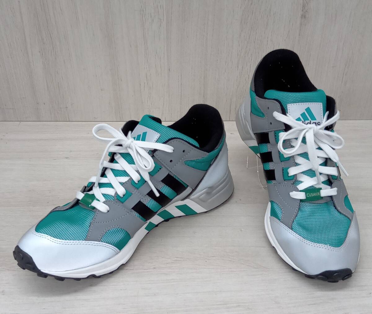 adidas/アディダス/スニーカー/IH0973/EQUIPMENT Cushion 93/グリーン×ブラック×メタルシルバー/28cm_画像1