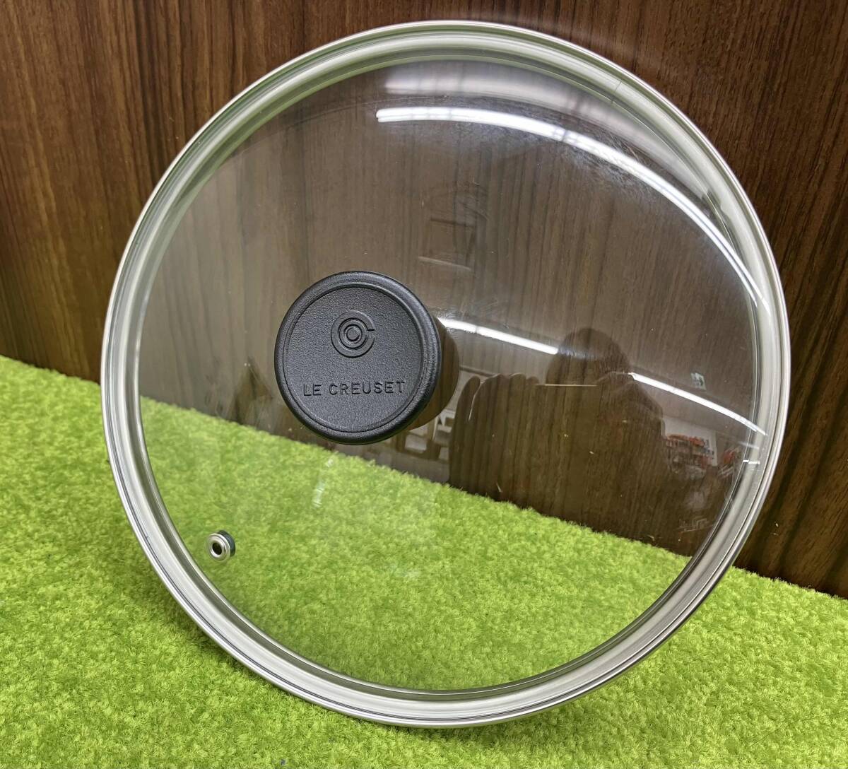 LECREUSETru* Crew ze литье сигнал low кастрюля стекло крышка 20cm оттенок красного кастрюля с двумя ручками сигнал low кастрюля с ящиком Франция кухонная утварь кухня 