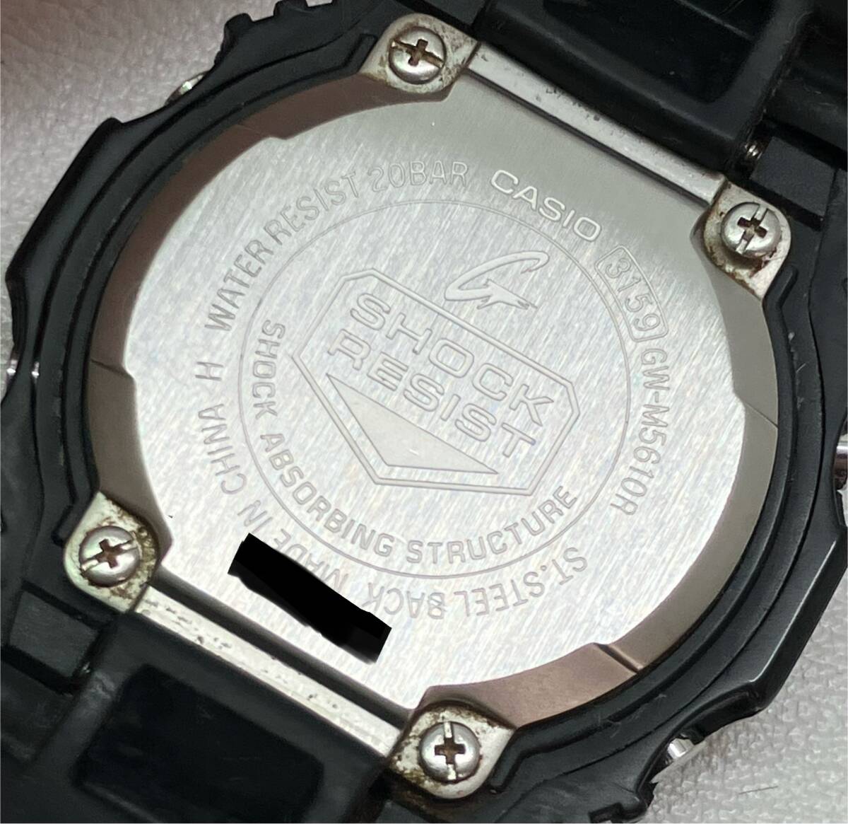 ジャンク 【カシオ】CASIO／G-SHOCK／GW-M5610R／電波ソーラー／ベルト剝がれ有り／ケース小傷有り