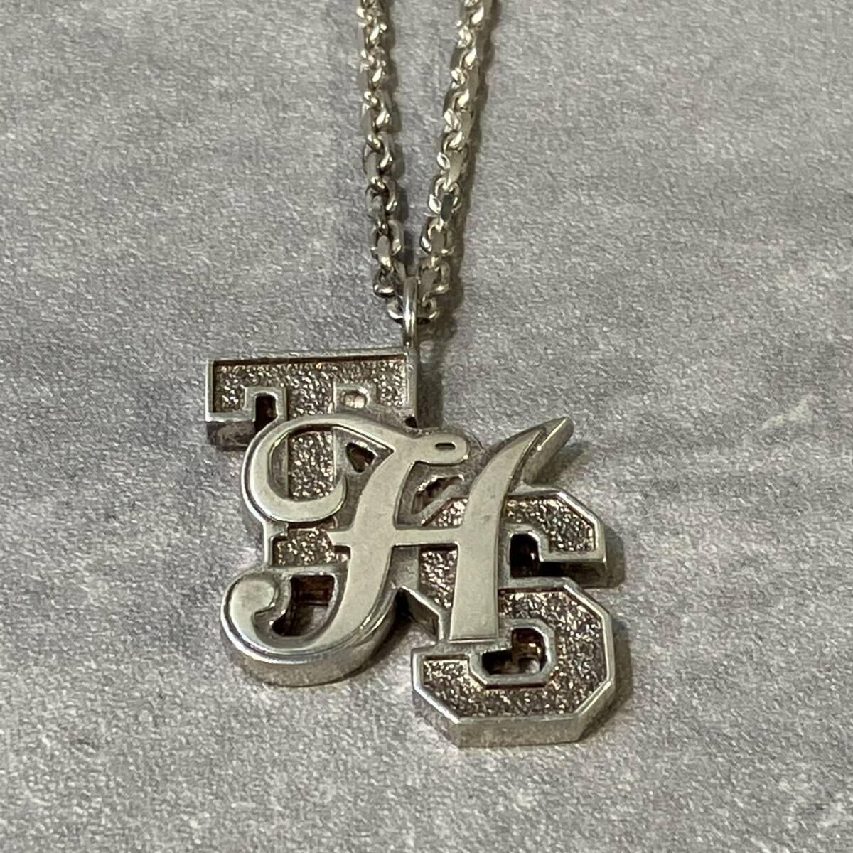 05AW 本人期 archive NUMBER (N)INE THS期 ロゴシルバーネックレス 925 チェーン ナンバーナイン_画像1