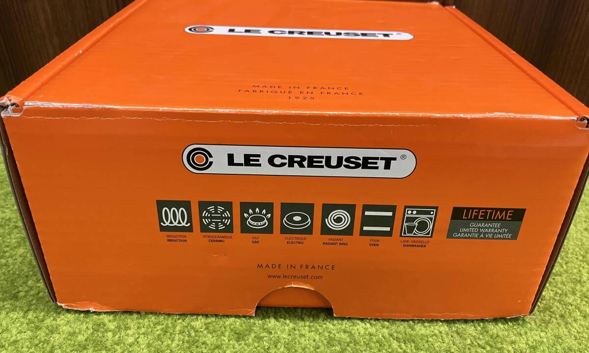 LECREUSETru* Crew ze литье сигнал low кастрюля стекло крышка 20cm оттенок красного кастрюля с двумя ручками сигнал low кастрюля с ящиком Франция кухонная утварь кухня 