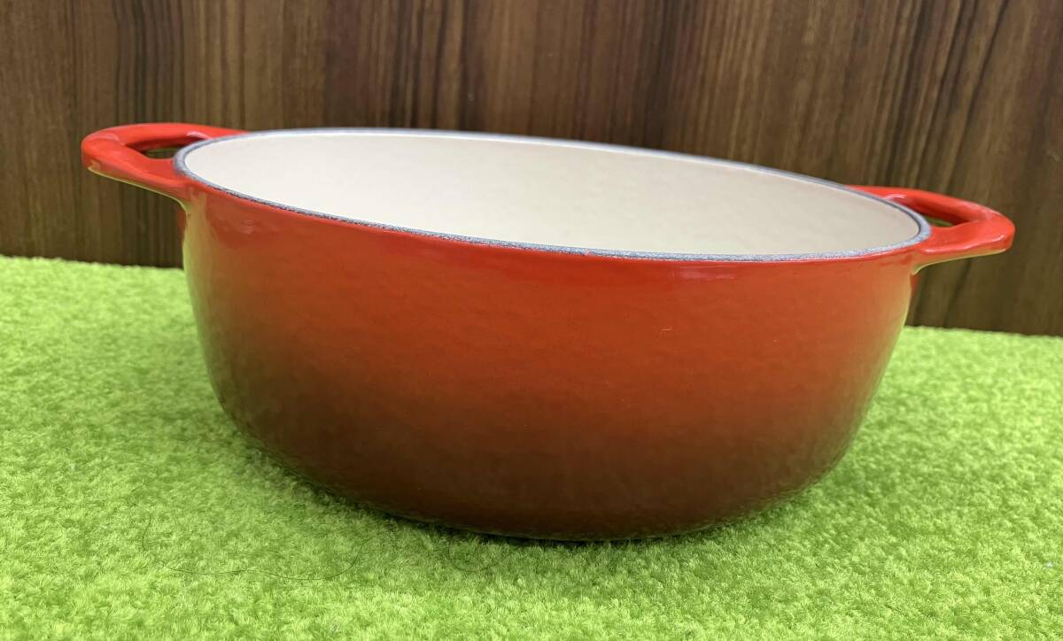 LECREUSETru* Crew ze литье сигнал low кастрюля стекло крышка 20cm оттенок красного кастрюля с двумя ручками сигнал low кастрюля с ящиком Франция кухонная утварь кухня 