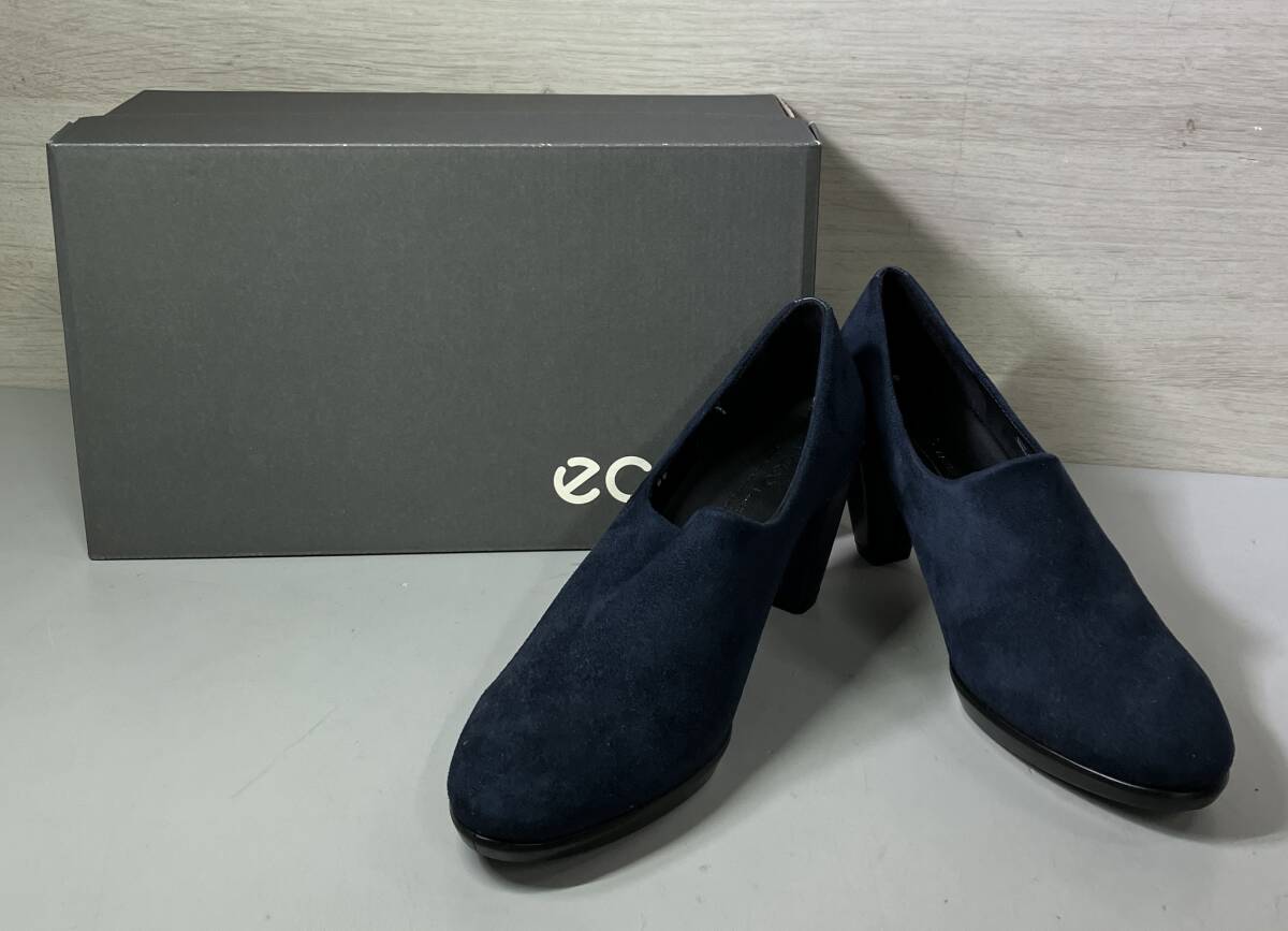 ecco/エコー/パンプス/navy/スウェード/23.5cm_画像1