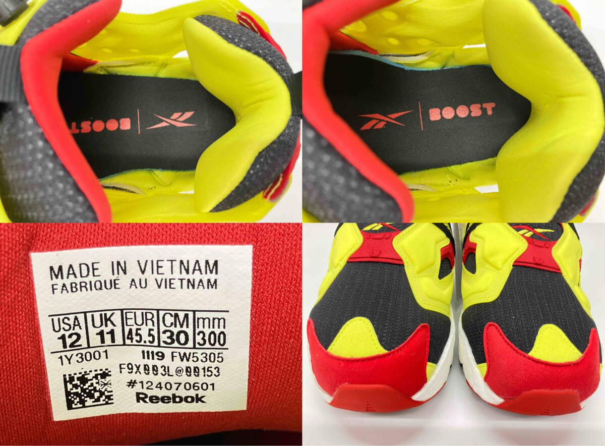 adidas Reebok INSTAPUMP FURY BOOST FW5305 Adidas Reebok Insta насос Fury форсирование US12 30cm UK11 EU45.5 желтый красный 