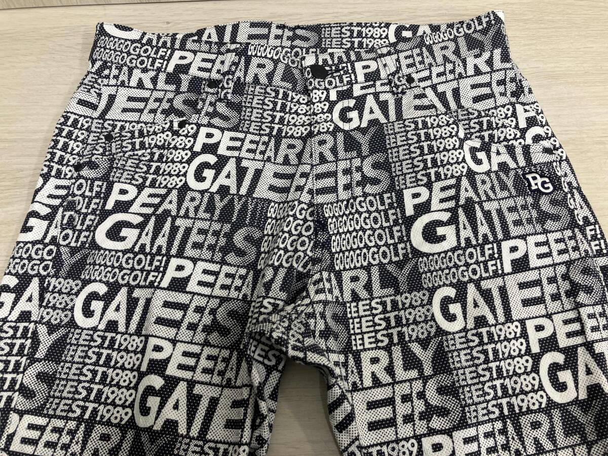 PEARLY GATES ロングパンツ グラデロゴ柄 サイズ4/M ネイビー パーリーゲイツ ゴルフ_画像3