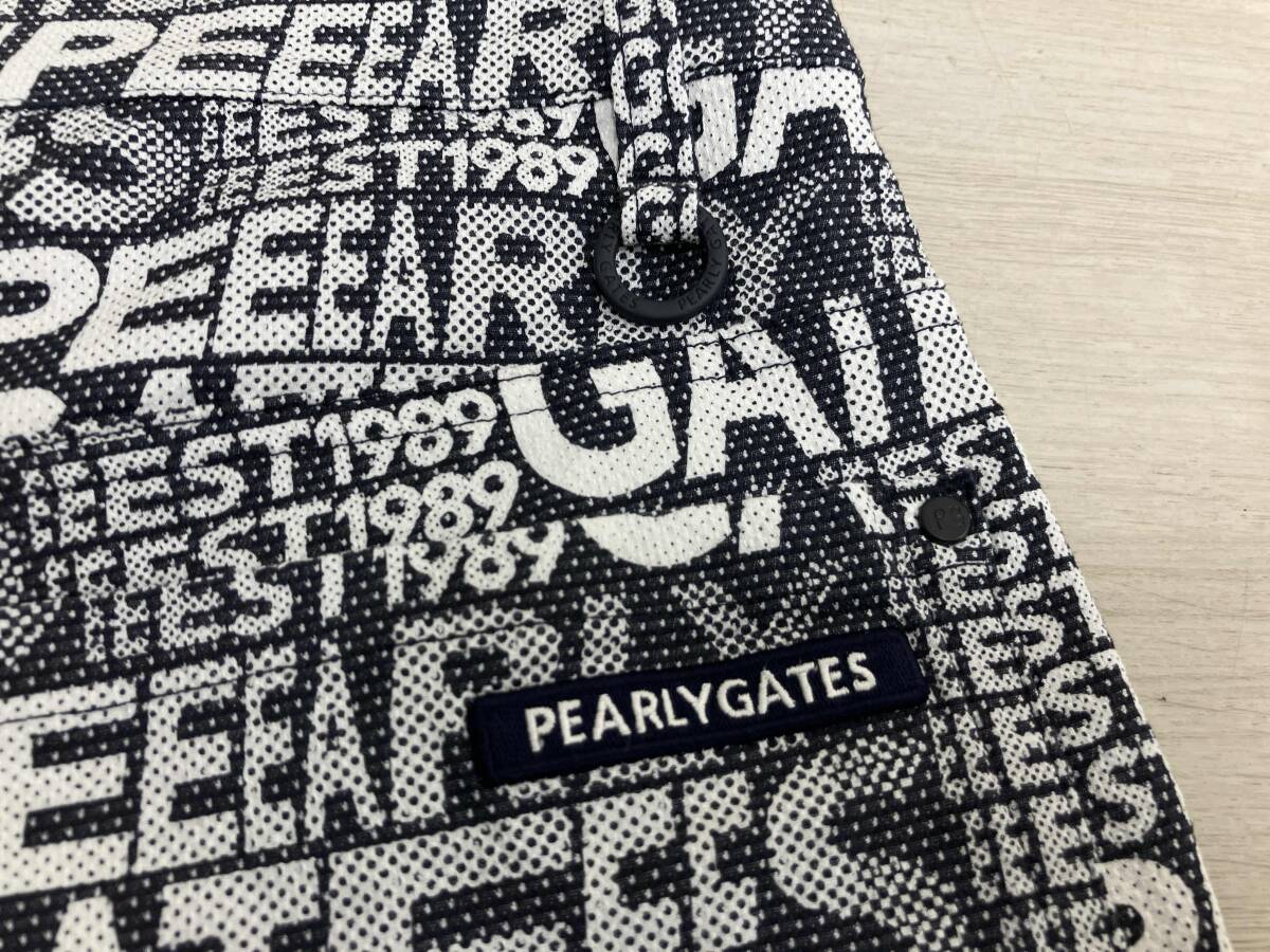 PEARLY GATES ロングパンツ グラデロゴ柄 サイズ4/M ネイビー パーリーゲイツ ゴルフ_画像7